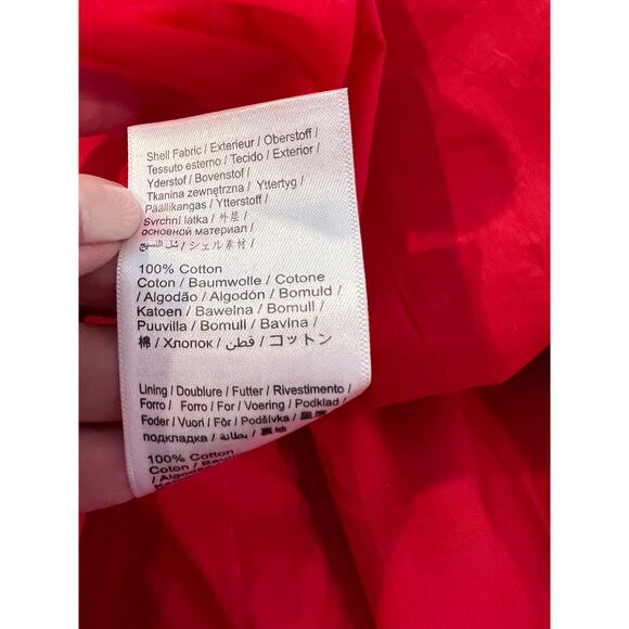 Farm Rio Ipanema Midi Ruffle Dress Red Tropical Print S - Picture 12 of 12